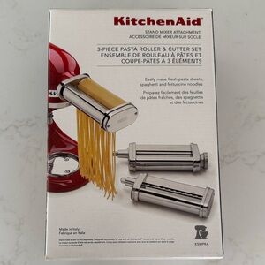KitchenAid 3 piece Pasta Roller & Cutter set- stand mixer attachment KSMPRA